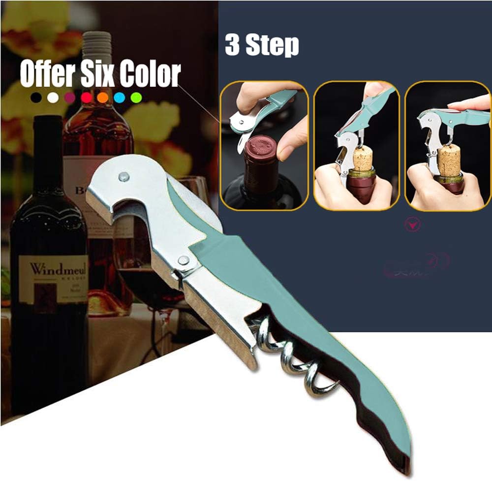 Kit-Home Professional Waiter Corkscrew Wine Openers Set (4 PCS),Upgraded with Heavy Duty Stainless Steel Hinges Wine Key for Restaurant Waiters, Sommelier, Bartenders