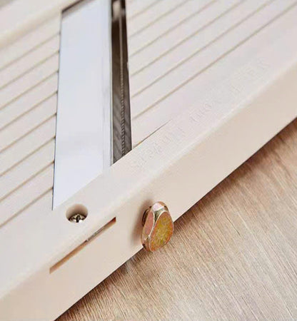 Professional Mandoline Slicer for Kitchen, Wide Vegetable Cutter with 4 Stainless Steel Blades