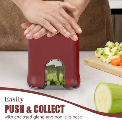 Vegetable Fruit Chopper French Fries Cutter Potato Onion Tomato 3 Sizes Dicer (WHITE)
