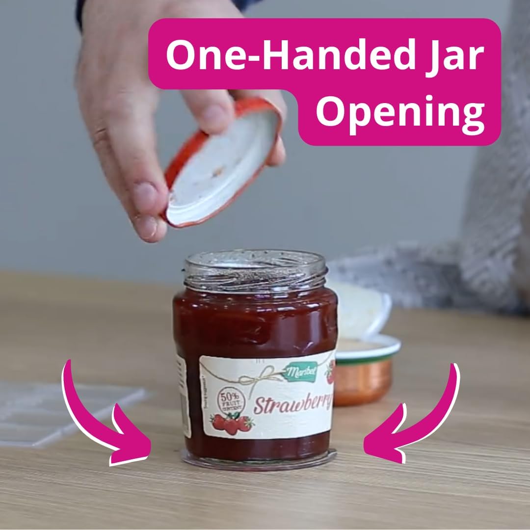 One-Handed Gadget to Secure Any Item, Open Jars & Bottles, Mix Food in A Bowl. Adaptive Equipment for One Hand—Great Gift Idea for Those with Weak or Injured Hands and Stroke Recovery. 3pcs x 3.14"