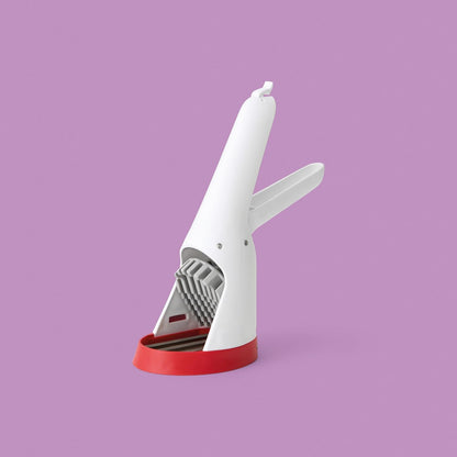 Chef'n Hand-Held Slicer Strawberry Slicester, Updated Design, Cherry/Meringue (102-712-400)