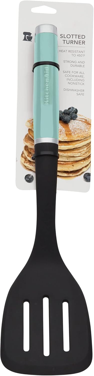KitchenAid Classic Nylon Slotted Turner, 13.66-Inch, Black