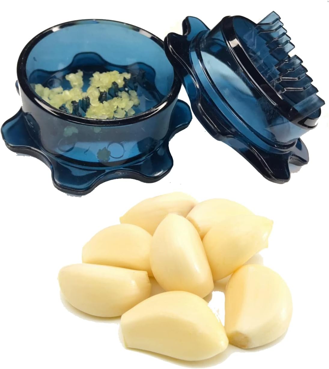 Angel’s Peel Lounge Grlic Mincer Manual Garlic for Quick Meal Preparation - Kitchen Tools for Mincing Grlic, Ginger, Herbs, Nuts (Clear Color)