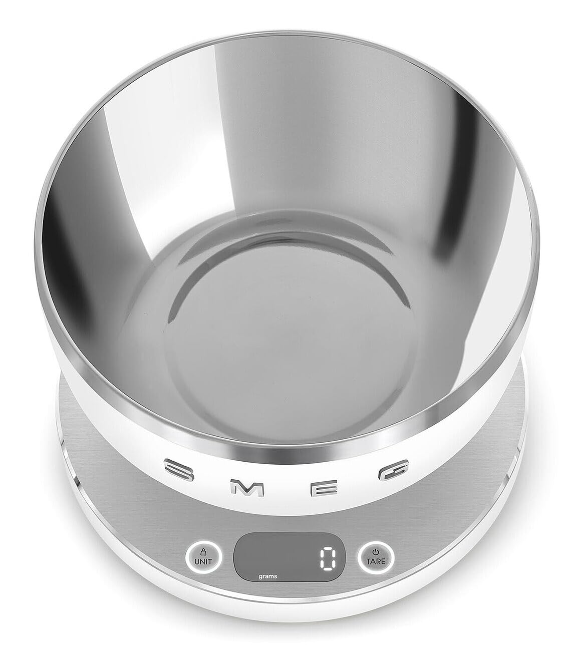 SMEG Contemporary Digital Kitchen Scale with Removable Bowl (Black)