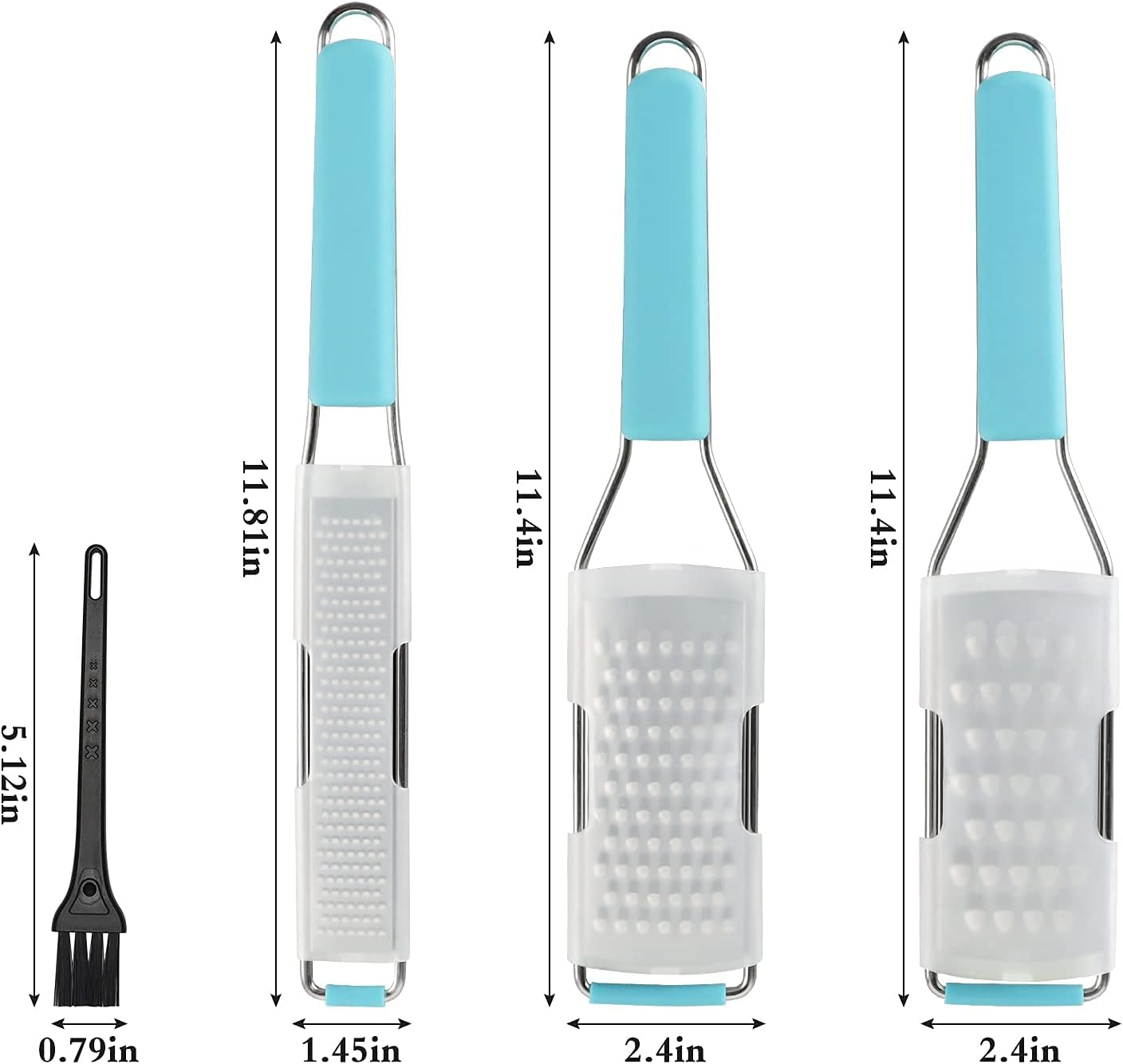 Cambom Lemon & Citrus Zester, Cheese Graters with Stainless Steel Sharp Blade for Parmesan Cheese, Ginger, Garlic, Nutmeg, Chocolate, Vegetables, Fruits, Dishwasher Safe Shredder Fine Blade