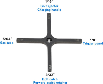 Zengi 4-in-1 Cross Style Starter Roll Pin Punch Tool, Roll Pin Holder