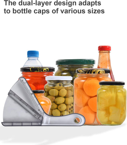 Jar Opener for Weak Hands, Dual-Layer Multifunctional Jar Opener Gripper, Bottle Openers for Seniors, Kitchen Gadgets, Non-Slip Jar Openers for Seniors, Arthritis, Lid Opener,