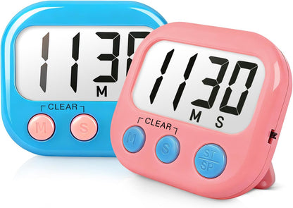 Classroom Timers for Teachers Kids Large Magnetic Digital Timer Teacher Supplies 2 Pack-Blue Green