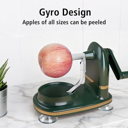 Apple Peeler, Slicer & Corer Set – 8 Wedges Efficient Cutter, Sharp Stainless Steel Blades, Effortless Peeling & Coring for All Apples and Pears, Multifunctional Fruit Tool (light green)