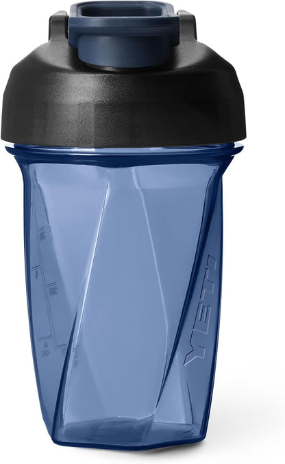 YETI Yonder Helimix Vortex Blender Shaker Bottle Holds up to 20oz | No Blending Ball or Whisk | USA Made | Portable Pre Workout Whey Protein Drink Shaker Cup | Dishwasher Safe, Clear