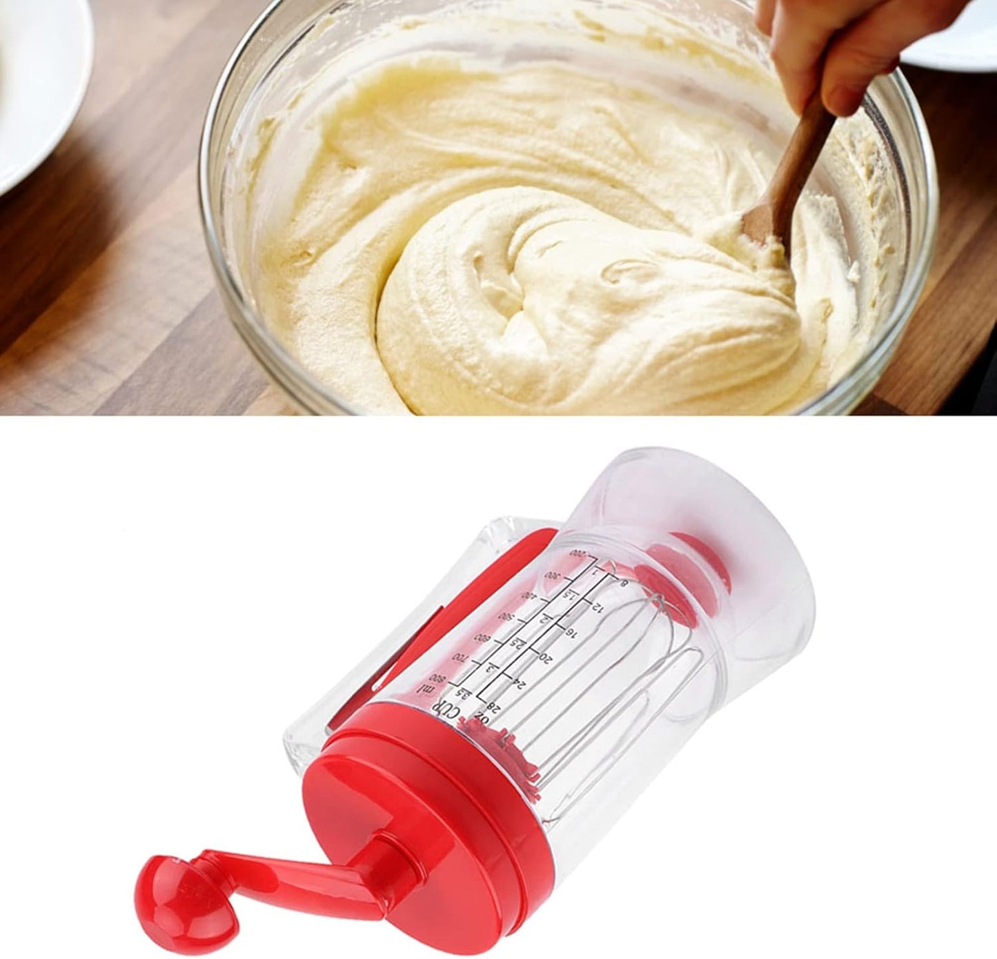 Batter Dispenser,3 In 1 Automatic Pancake Cupcake Batter Dispenser With Cake,Food Grade Dispenser For Pancake,Cupcakes, Waffles, Muffin Mix, Crepes, Cake Or Any Baked Goods