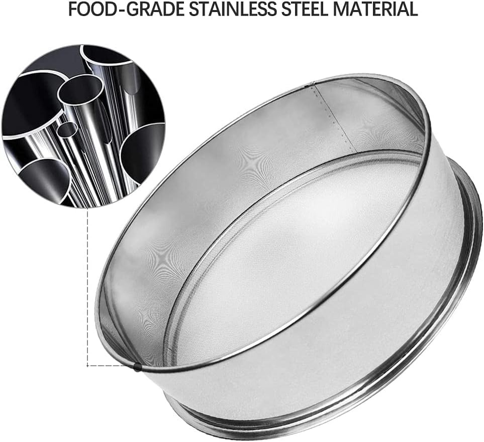 Sidasu Vibrating Sifter Mesh Screen Stainless Steel Vibrating Sieve Mesh Screen 30 Mesh for Automatic Powder Sifter Machine