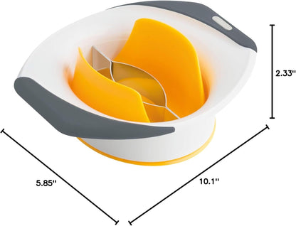 Zyliss 3-in-1 Mango Slicer, Peeler and Pit Remover Tool - Kitchen Mango Depitter & Peeler Gadget - Fruit Slicer with Micro-Serrated Stainless Steel Blader - Mango Corer for Easy Use