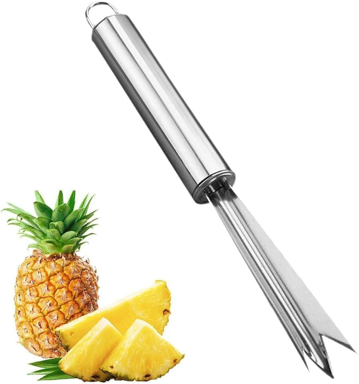 Pineapple Eye Peeler Remover Tool - Multipurpose Clip, V Shape Stainless Steel for Home Kitchen Fruit