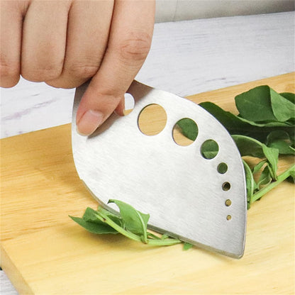 Herb Stripper,Green 9 holes Stainless Steel Kitchen Herbs Leaf Stripping Tool, Metal Herb Peeler for Kale, Collard Greens, Thyme, Basil, Rosemary Stripper, 5.1*2.5 inch, Silver