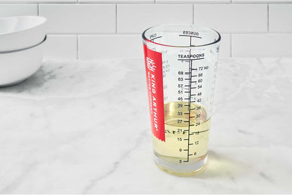 King Arthur Baking Company Mix N Measure Glass, Heavyweight Glass, Multi-Purpose Liquid and Dry Measuring Cup