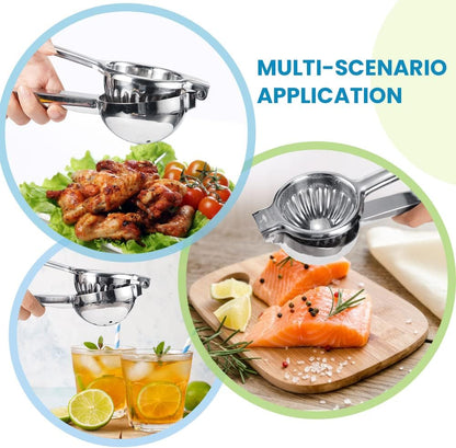 Upgraded Lemon Squeezer Meidong Super Stainless Steel 304 Hand Press Juicer Manual Citrus for Juicing Lemon ＆ Limes, Vegetables