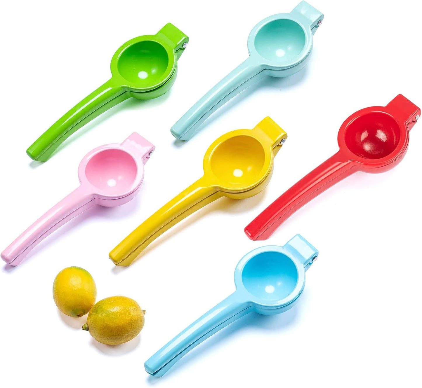 Y-ME Manual Juicer Citrus Lemon Squeezer, Fruit Juicer Lime Press Metal, Professional Hand Juicer Kitchen Tool(Yellow）