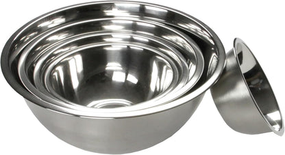 Chef Craft Brushed Mixing Bowl, 8-Quart, Stainless Steel