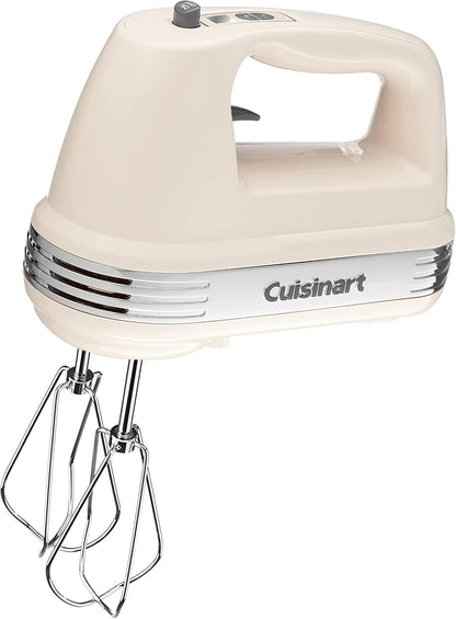 Cuisinart Power Advantage Plus 9-Speed Hand Mixer, 220W Motor, Electric Mixer with Dishwasher-Safe Beaters, Storage Case, HM-90BCS, Brushed Chrome