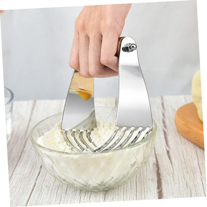 Stainless Steel Dough Cutter Pastry Blender Manual Baking Tool for Dough Pastry and Cold Butter Mixing Kitchen Utensil for Flaky Texture Baking