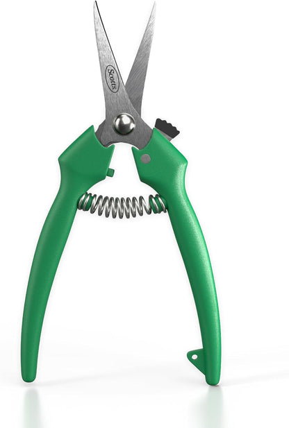 Scotts 8 in. All-Purpose Steel Garden Utility Shears with Serrated Blades – Comfort Grip Yard and Garden Scissors for Pruning Plants, Flowers, and Herbs