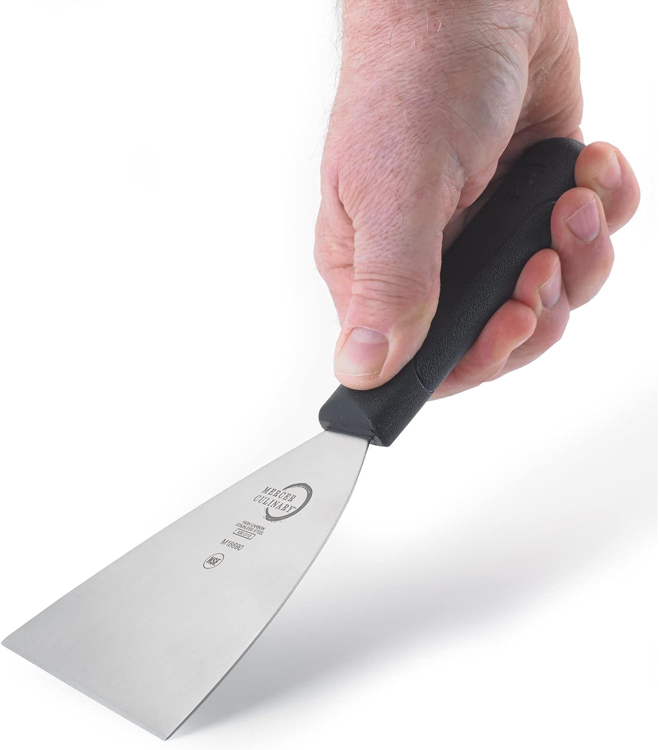 Mercer Culinary Millennia Bench Scraper, 5 7/8 Inch X 3 1/2 Inch Blade, Black Handle
