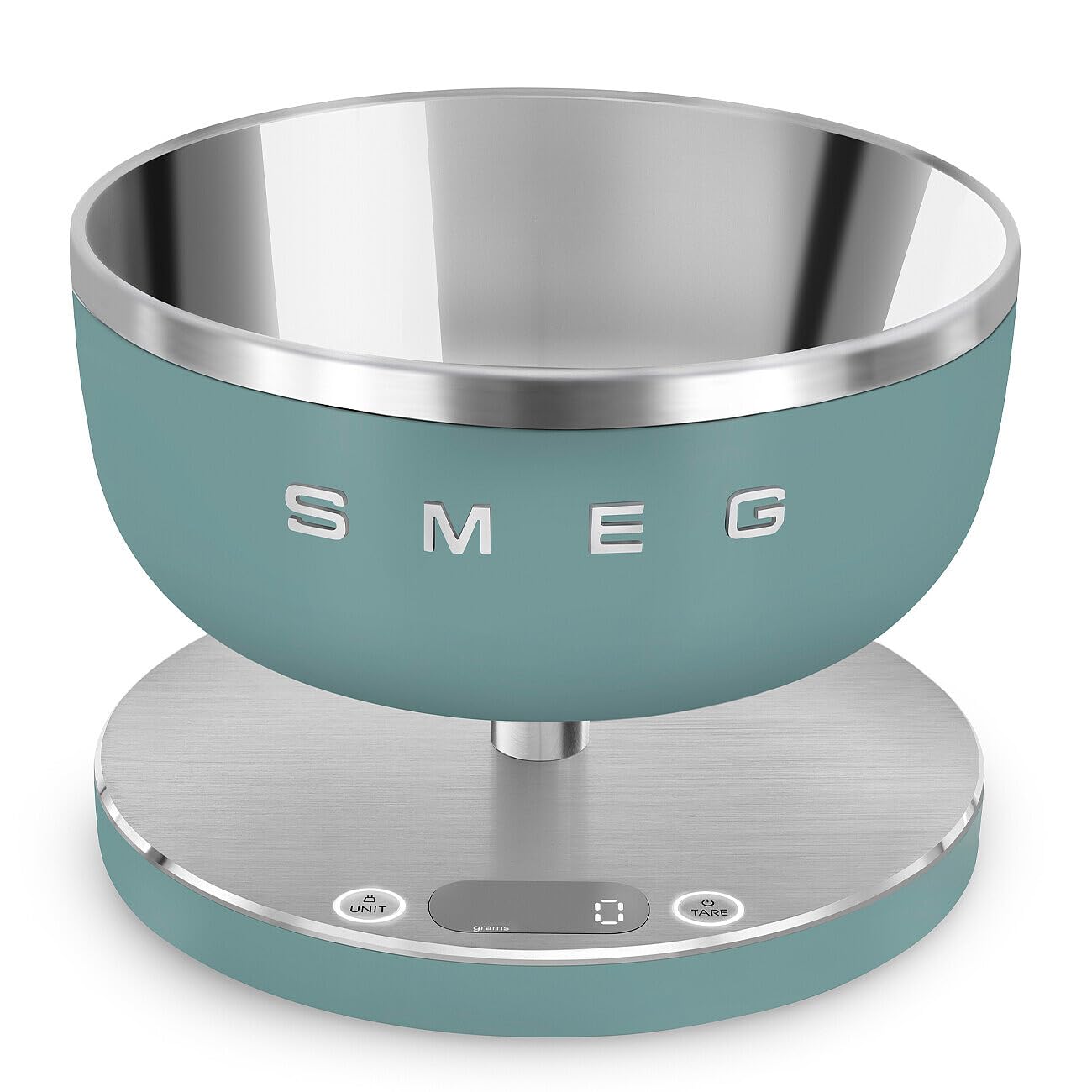 SMEG Contemporary Digital Kitchen Scale with Removable Bowl (Black)