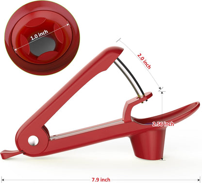 Cherry Pitter - UCMORX Stainless Steel Cherries Pitter Tool Cherries Corer Cherry Remover for Making Cherry Jam with Lock Design(Black)
