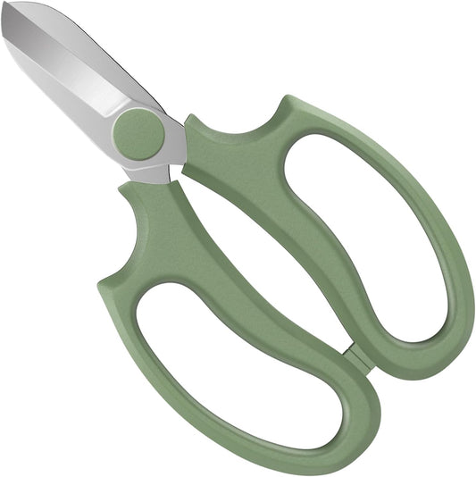 Housolution Flower Scissors, Strong Floral Shears, Premium Steel Garden Pruning Shears Garden Scissors Floral Fruits Leaf Scissors Hand Pruner Snip Trimming Tool for Gardening Flower Arrangement, Pink