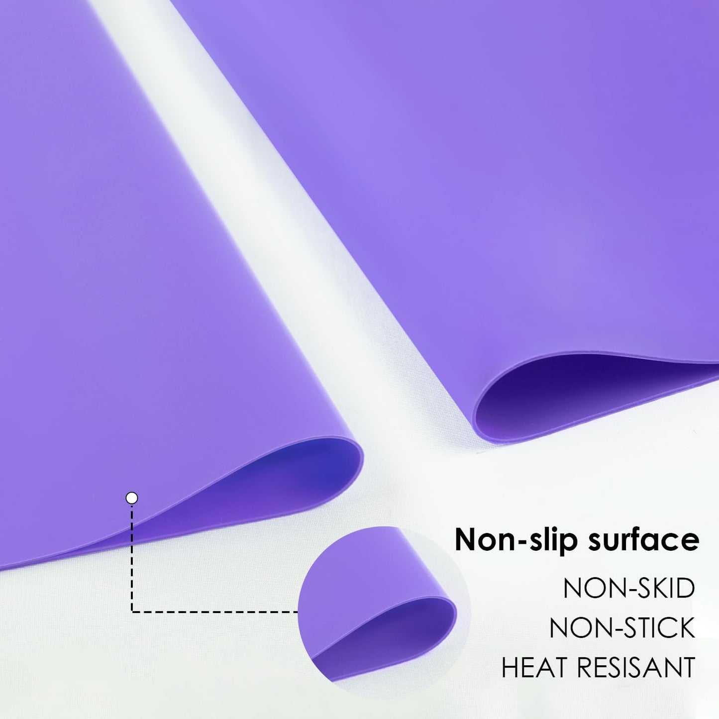 Standard Silicone Mat,Black Baking Mat-Food Grade Kids Dinner Table Placemat Non Slip Counter Mat with Raised Edges Heat Resistant Mat for Air Fryer Nonstick Pastry Dough Mat(1 Pack 23.6'' x 15.7'')