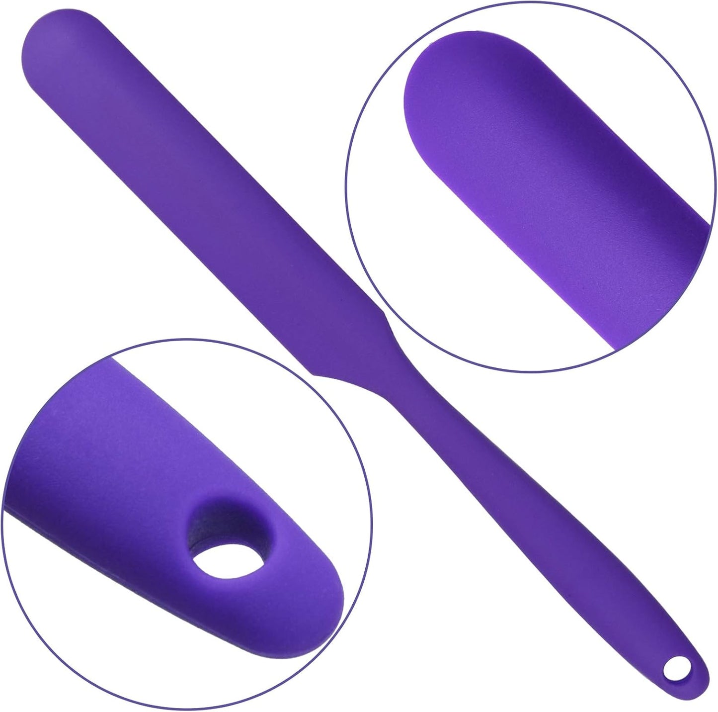 4pcs Silicone Spatula Set Heat Resistant Cake Cream Butter Spatulas Mixing Batter Scraper Non-Stick Flexible Baking Cooking Tool 4 Colors (multicolor)