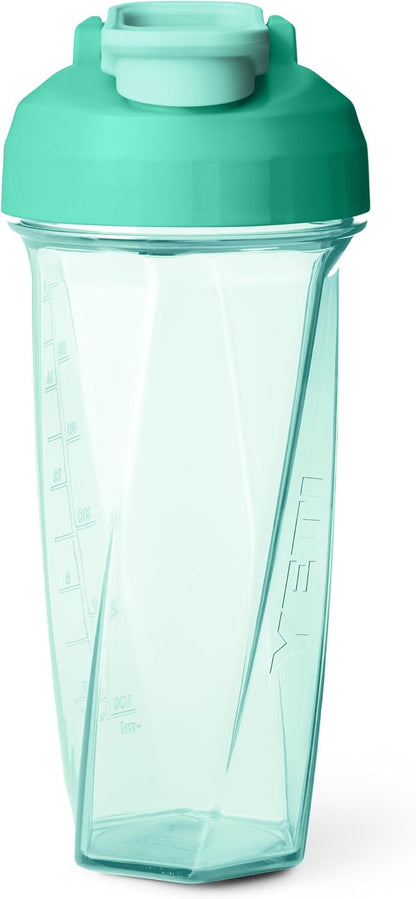 YETI Yonder Helimix Vortex Blender Shaker Bottle Holds up to 20oz | No Blending Ball or Whisk | USA Made | Portable Pre Workout Whey Protein Drink Shaker Cup | Dishwasher Safe, Clear