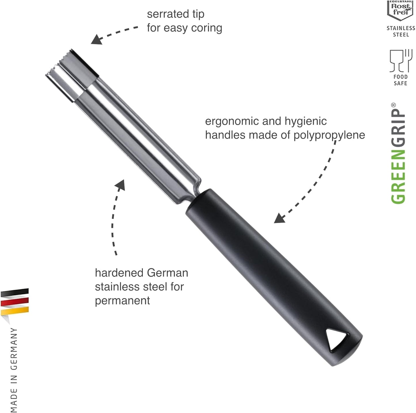 triangle Apple Corer - 0.8 inch - Stainless Steel - Removes Core in Seconds - Dishwasher Safe