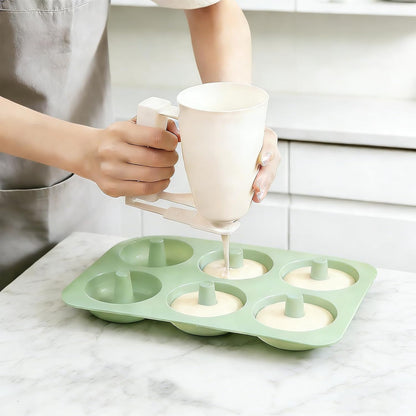 Pancake Batter Dispenser for Perfect Round Pancakes,One Press Easy Squeeze Bottle for Uniform Cookies, Churros and Muffins (1-Pack)