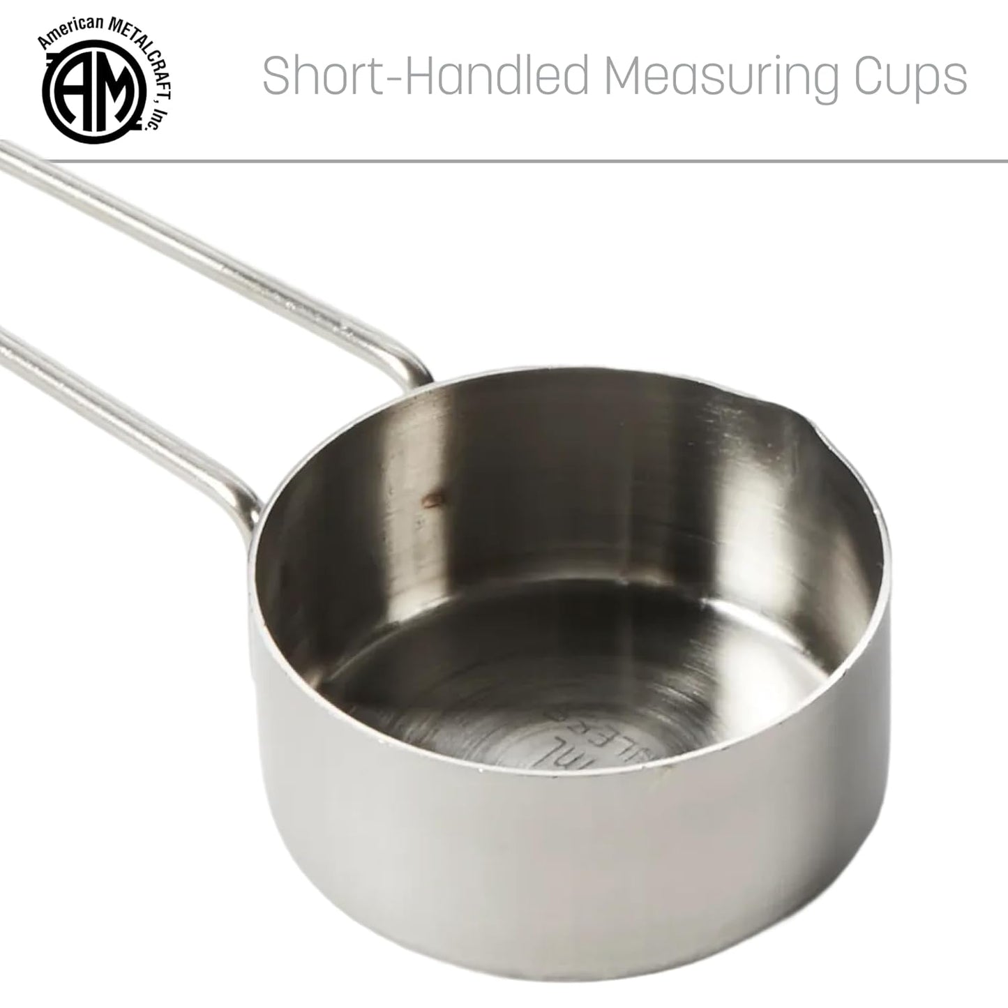 American METALCRAFT, Inc. 1/3 Stainless Steel Measuring Cup, Silver