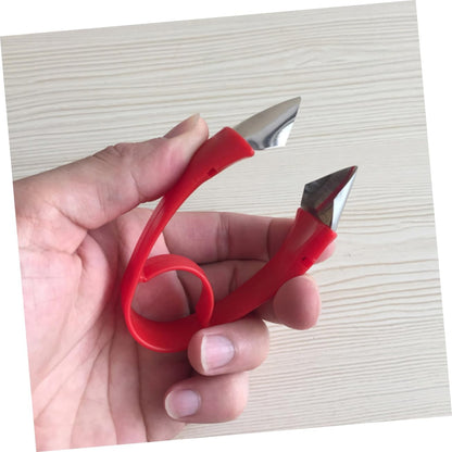Cabilock Inspired Strawberry Huller Slicer Pitter Stem Remover Essential Kitchen Accessory