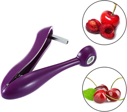 Cherry Corer - Fruit Corer - Portable Olive and Cherry Pitter Remover, Cheery Seed Remover, Multi-Function Fruit Corer and Pitter Remover, Suitable for Home Kitchen, Cherry, Jujube and Red Date