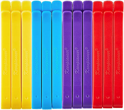 Keenpioneer Decorating/Icing Bag Sealing Clips, 60 Pack, Multipurpose for Food and Snack Storage, 3inch, 4inch and 6inch long