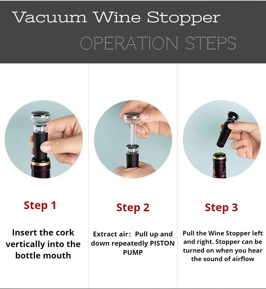 Wine Opener, Zinc Alloy Premium Wing Corkscrew Wine Bottle Opener, Multi-Purpose Opener for Beer and Soft Drinks, Wine Cork Opener with Vacuum Wine Stopper for Wine Enthusiast Waiters-Sleeve Anchors