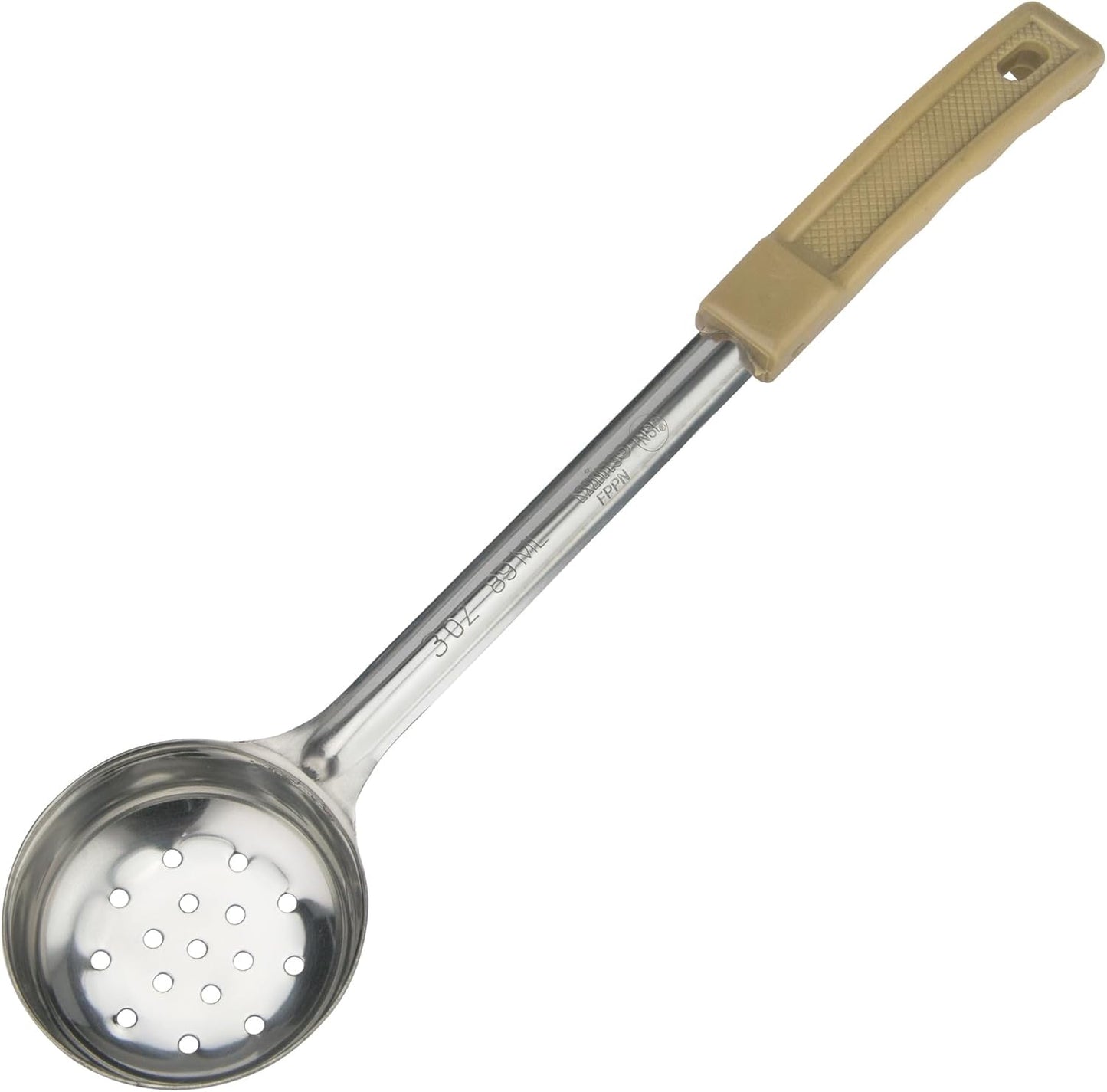 Winco Solid Food Portioner, 1-Ounce, Medium, Stainless Steel, Yellow