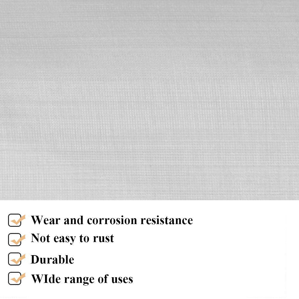 TIMESETL 304 Stainless Steel Woven Wire 80 Mesh - 12"X 40" Filter Screen Sheet Filtration Cloth