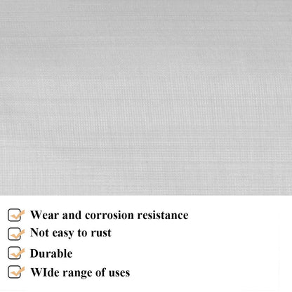 TIMESETL 304 Stainless Steel Woven Wire 80 Mesh - 12"X 40" Filter Screen Sheet Filtration Cloth