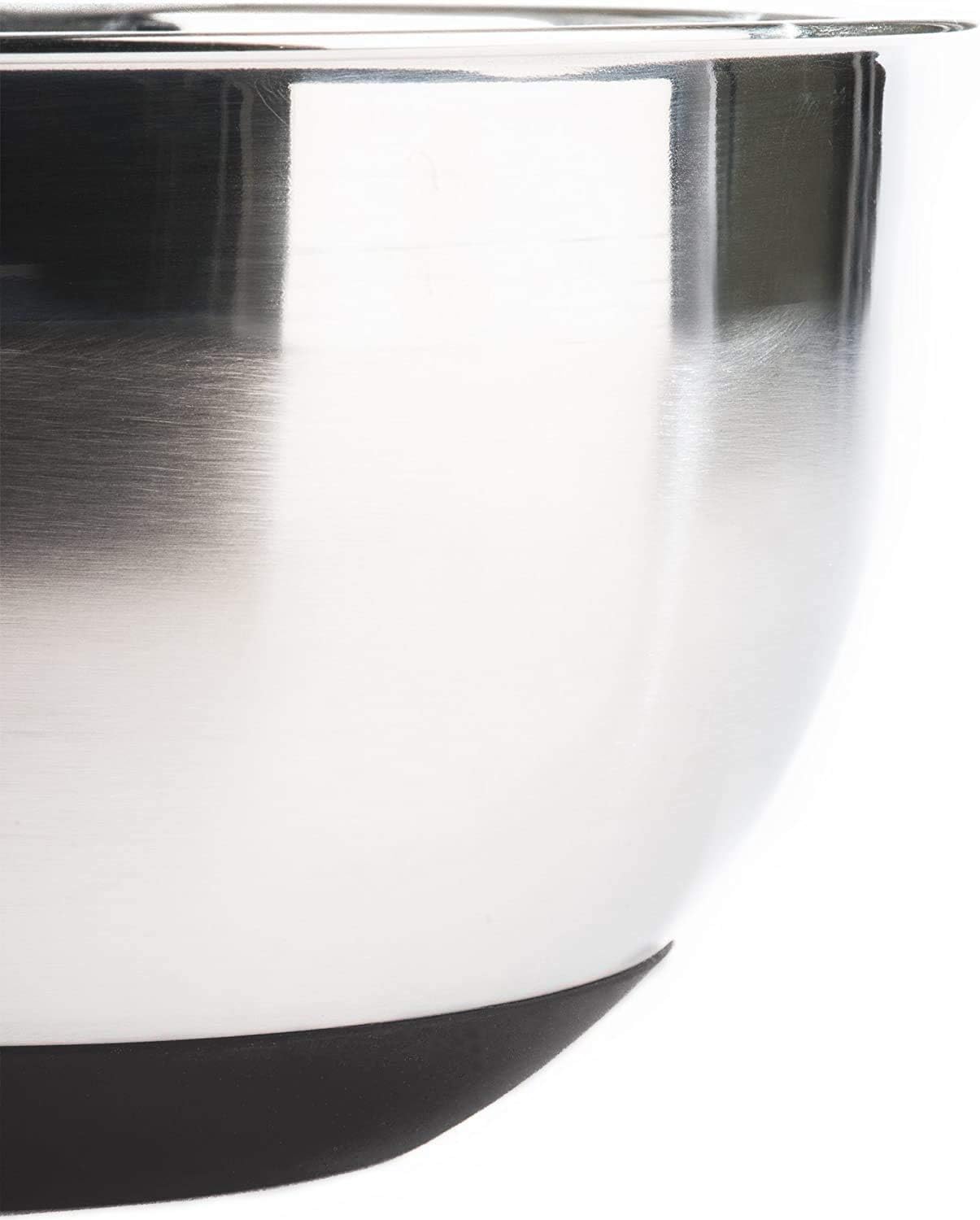 Stainless Steel Mixing Bowls with Lids and Non Slip Bases (Set of 5, Red)
