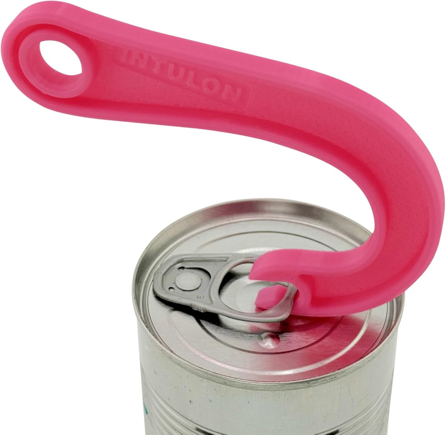 Can Tab Opener, Hook Tab Lifter by Intulon, Manual Ring Puller for Soup, Beans, and Pet Food Cans, Kitchen Gadget (2 Pack Pink)