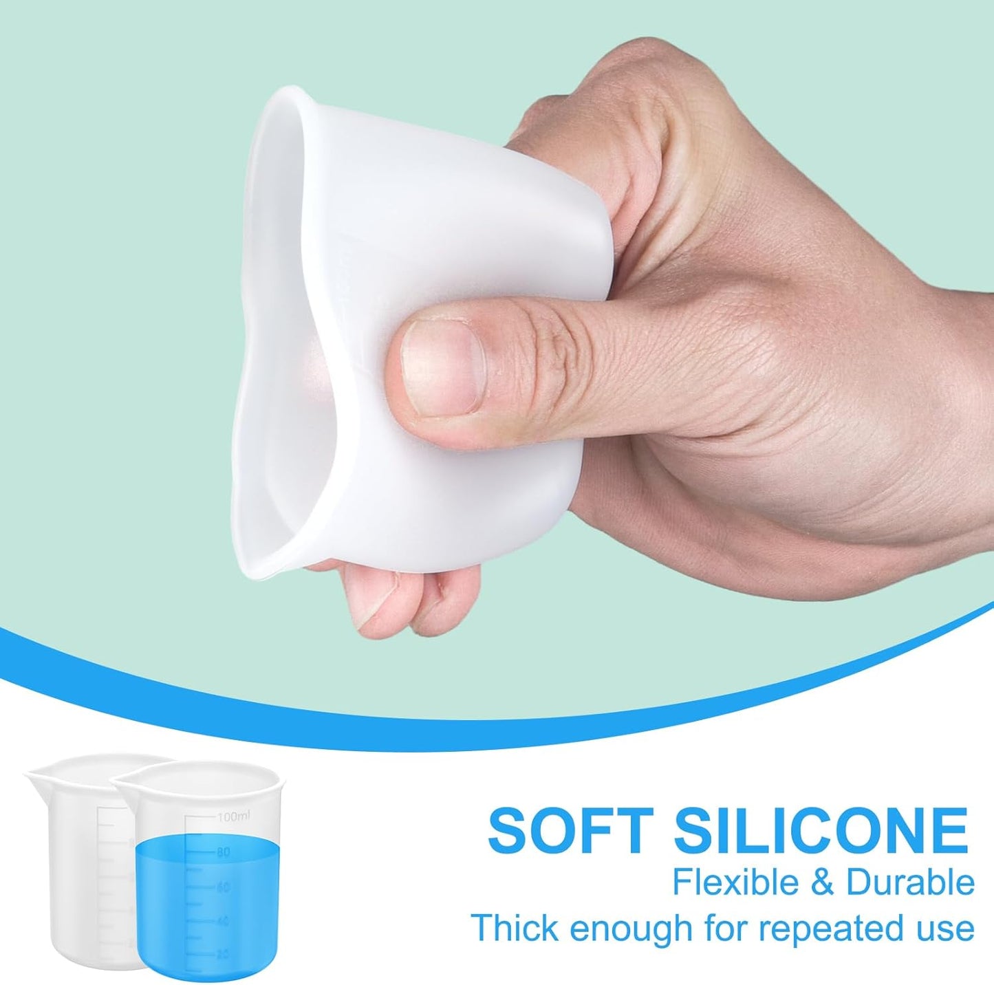 4pcs Laundry Detergent Cup,Laundry Detergent Measuring Cup,Laundry Measuring Cup,Washable Detergent Cup for Liquid Detergent,Silicone Laundry Measuring Cup,No More Mess or Leaks,for Laundry Room
