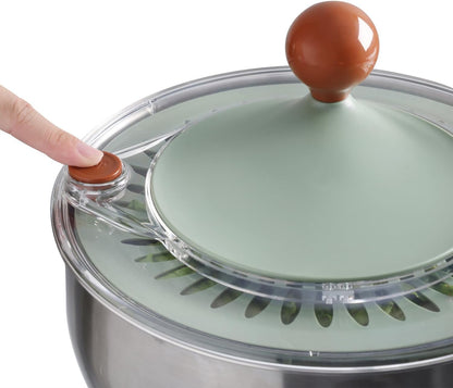 Salad Spinner, Medium-sized Lettuce Veggie Fruit Spinner and Strainer, Multipurpose Vegetable Washer Dryer with Lid,160 oz
