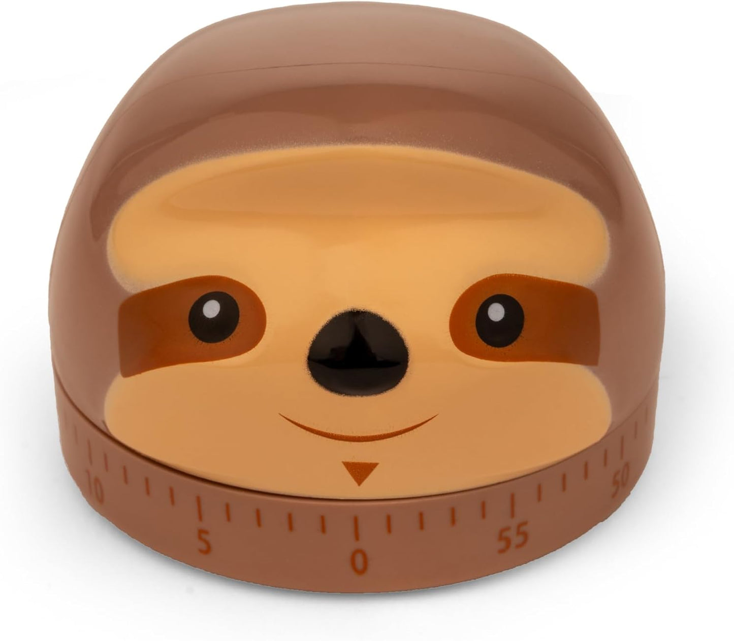 Kikkerland Sloth Timer – Fun Gadget for Home & Kitchen – 60 Minute Windup Timekeeper for Cooking