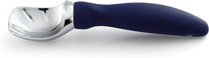 Spring Chef Heavy Duty Ice Cream Scoop with Comfortable Handle - Professional Ice Cream Scooper for Gelato, Sorbet, Cookie Dough, Melon, Frozen Yogurt - Dishwasher Safe Metal Kitchen Tool - Black