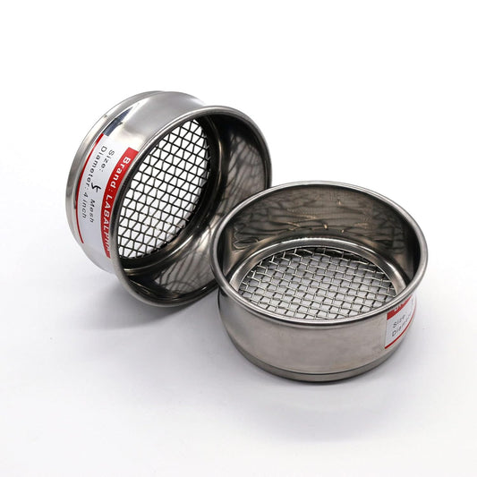 LABALPHA 70 Mesh Lab Sieves, Test Sieve #70 Mesh, 4'' Diameter, 304 Stainless Steel Wire Cloth (0.22mm)
